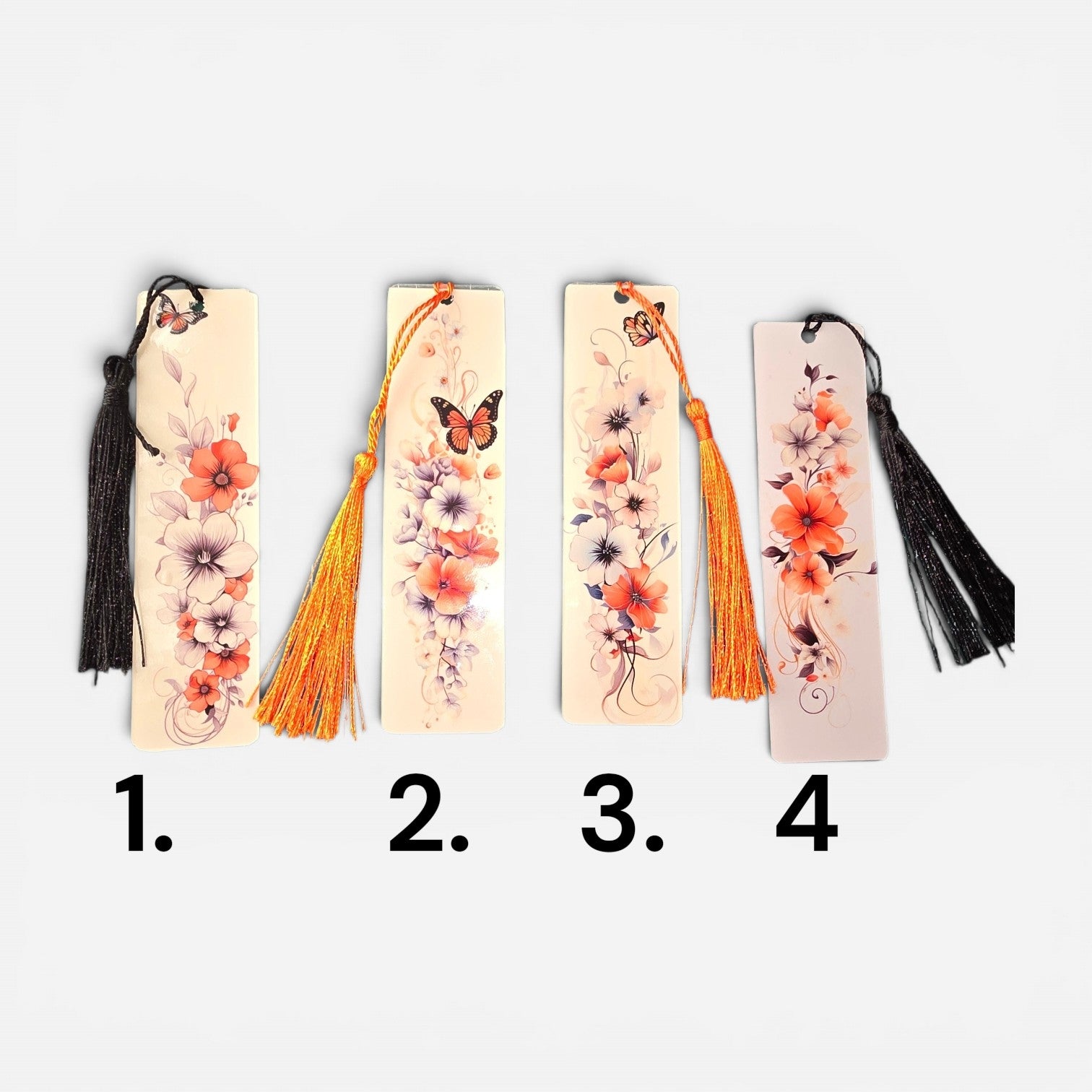 Floral Butterfly Bookmarks – Acrylic Bookmark Set | Book Lover Gift NZ Clearance
