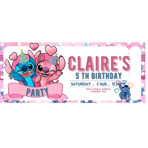 Custom Party Invitation Tickets